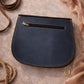 Handmade Leather Crossbody Bag - Romy in High Plains Blue, beautifully crafted from recycled leather with practical design.