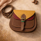 Handmade Leather Crossbody Bag - Romy in High Plains Blue, beautifully crafted from recycled leather with practical design.