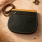 Handmade Leather Crossbody Bag - Romy in High Plains Blue, beautifully crafted from recycled leather with practical design.