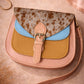 Handmade Leather Crossbody Bag - Romy - High Plains Desert Peach