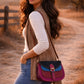 Handmade Leather Crossbody Bag - Romy - High Plains Painted Desert