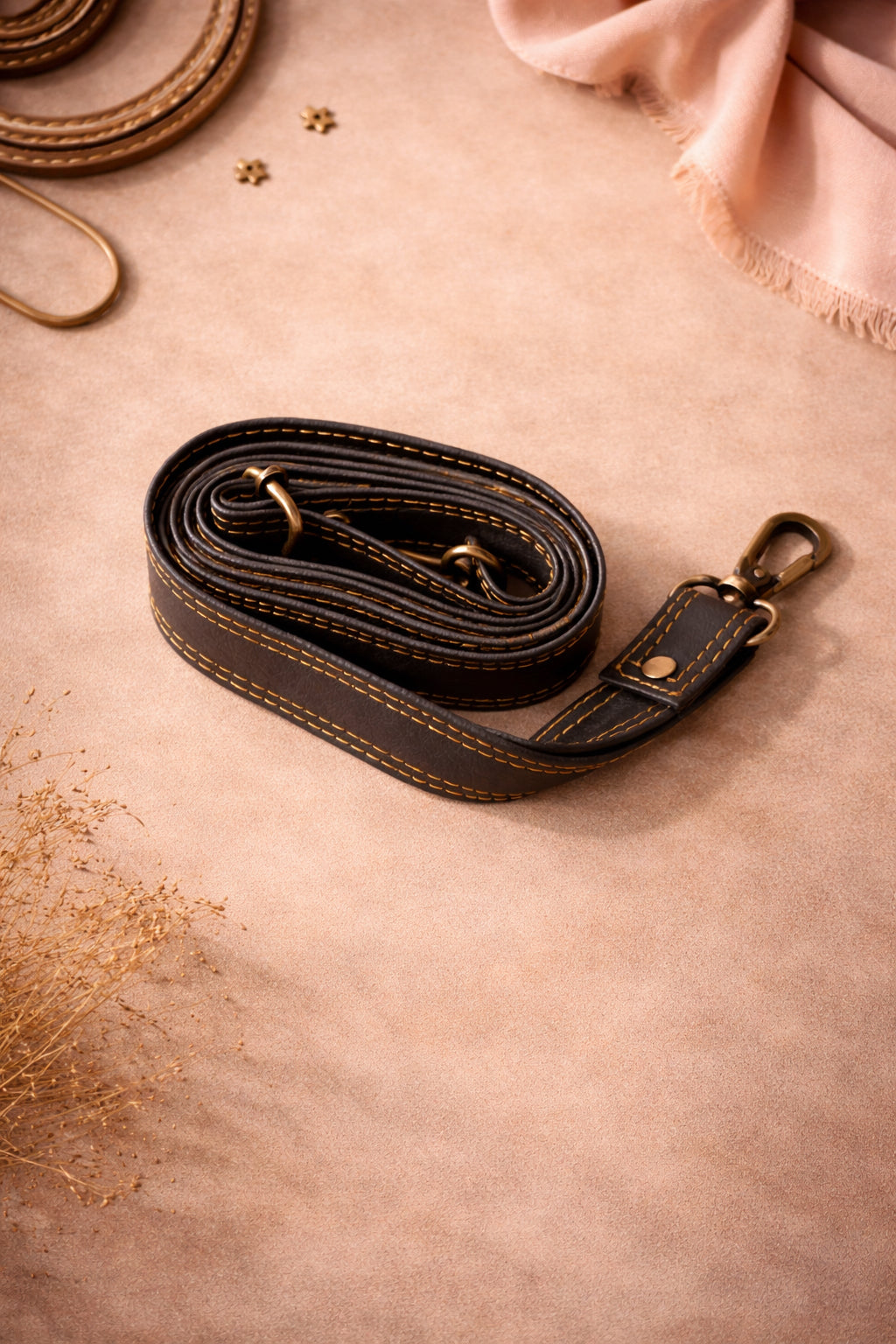 Handmade Leather Crossbody Bag featuring vibrant colors and a unique spotted design on the flap.