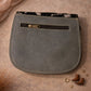 Handmade Leather Crossbody Bag - Romy in High Plains Blue, beautifully crafted from recycled leather with practical design.