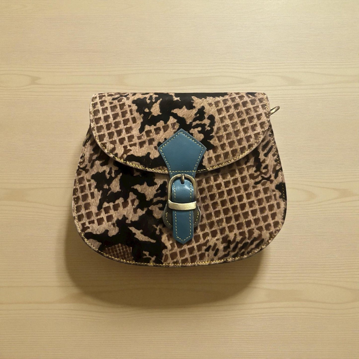 Cross body bag leather - Tula - Braise