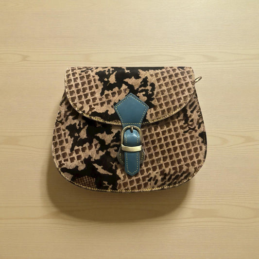 Cross body bag leather - Tula - Braise