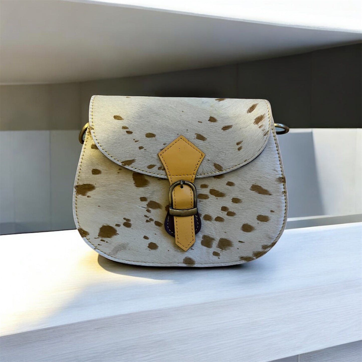 Cross body bag leather - Tula - Gilded Field