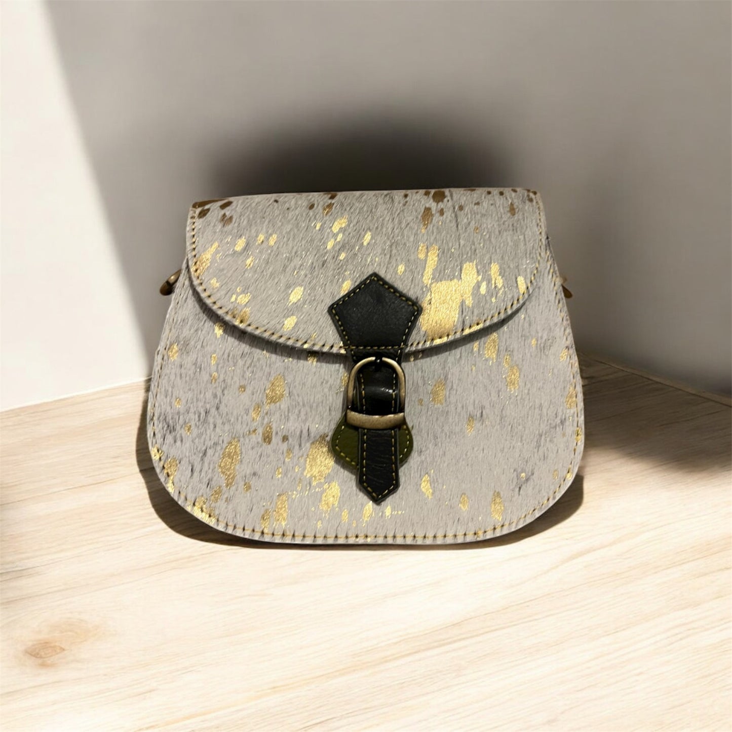 Cross body bag leather - Tula - Ivory Ember