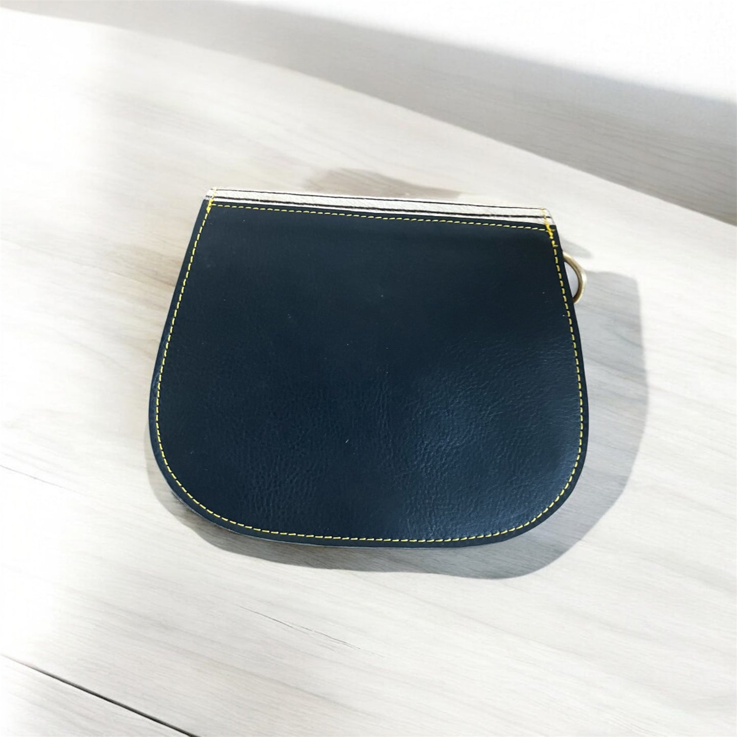 Cross body bag leather - Tula - Lime Field