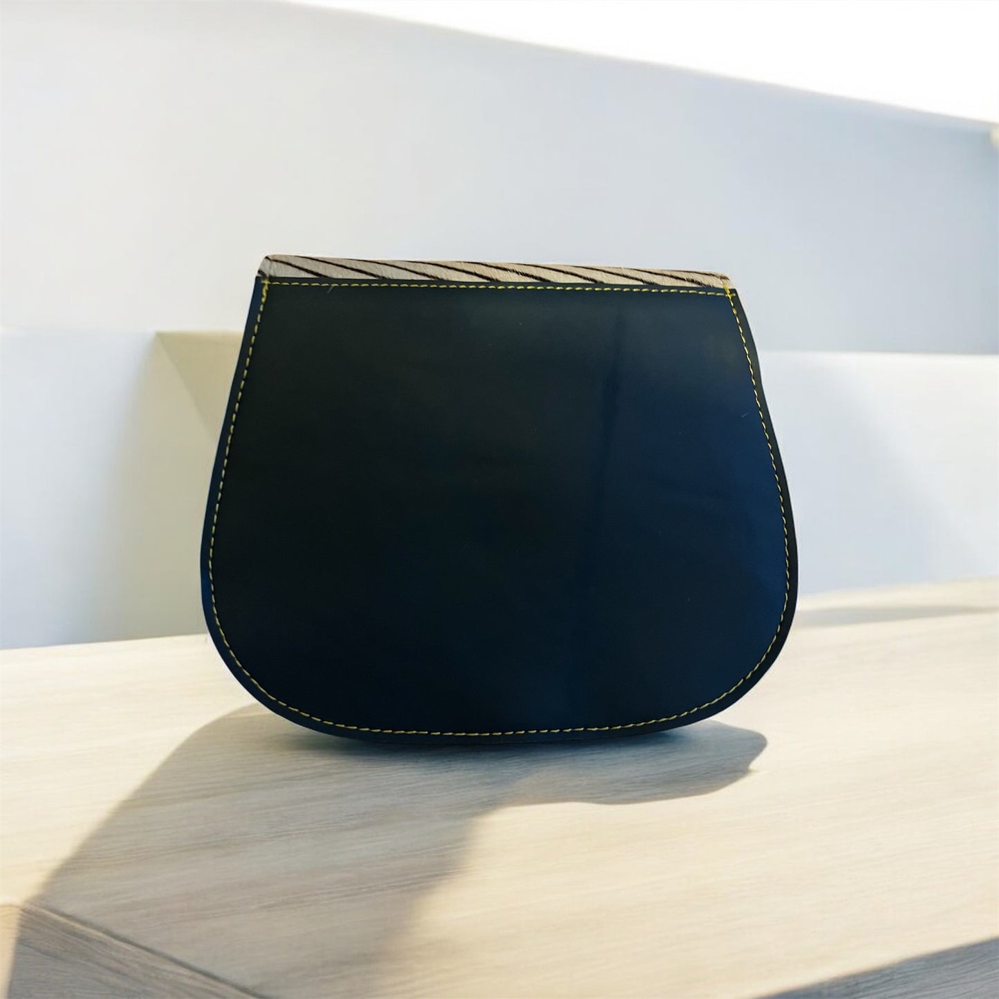 Cross body bag leather - Tula - Violet Line