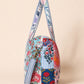 Handmade Duffle Bag - The Indria - Patchwork and Postcards -Meadow Mist