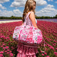 Handmade Duffle Bag - The Indria - Patchwork and Postcards -Rosalie