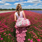 Handmade Duffle Bag - The Indria - Patchwork and Postcards -Rosalie