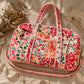 Handmade Duffle Bag - The Indria - Patchwork and Postcards -Rosalie