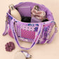 Handmade Duffle Bag - The Indria - Patchwork and Postcards - Violet