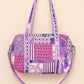 Handmade Duffle Bag - The Indria - Patchwork and Postcards - Violet