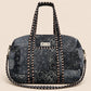 Handmade Duffle Bag - The Indria - Postcards from the Coast -Harbour Slate