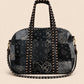Handmade Duffle Bag - The Indria - Postcards from the Coast -Harbour Slate