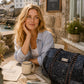 Handmade Duffle Bag - The Indria - Postcards from the Coast -Harbour Slate