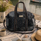 Handmade Duffle Bag - The Indria - Postcards from the Coast -Harbour Slate