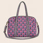 Handmade Duffle Bag - The Indria - Postcards from the Coast -Heather Cove