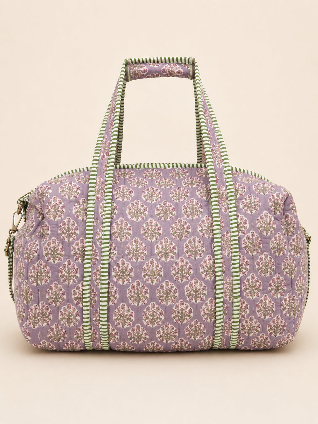 Handmade Duffle Bag - The Indria - Postcards from the Coast -Lavender Quay