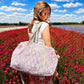 Handmade Duffle Bag - The Indria - Postcards from the Coast -Lavender Quay