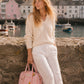 Handmade Duffle Bag - The Indria - Postcards from the Coast -Lemon Pier