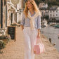 Handmade Duffle Bag - The Indria - Postcards from the Coast -Lemon Pier