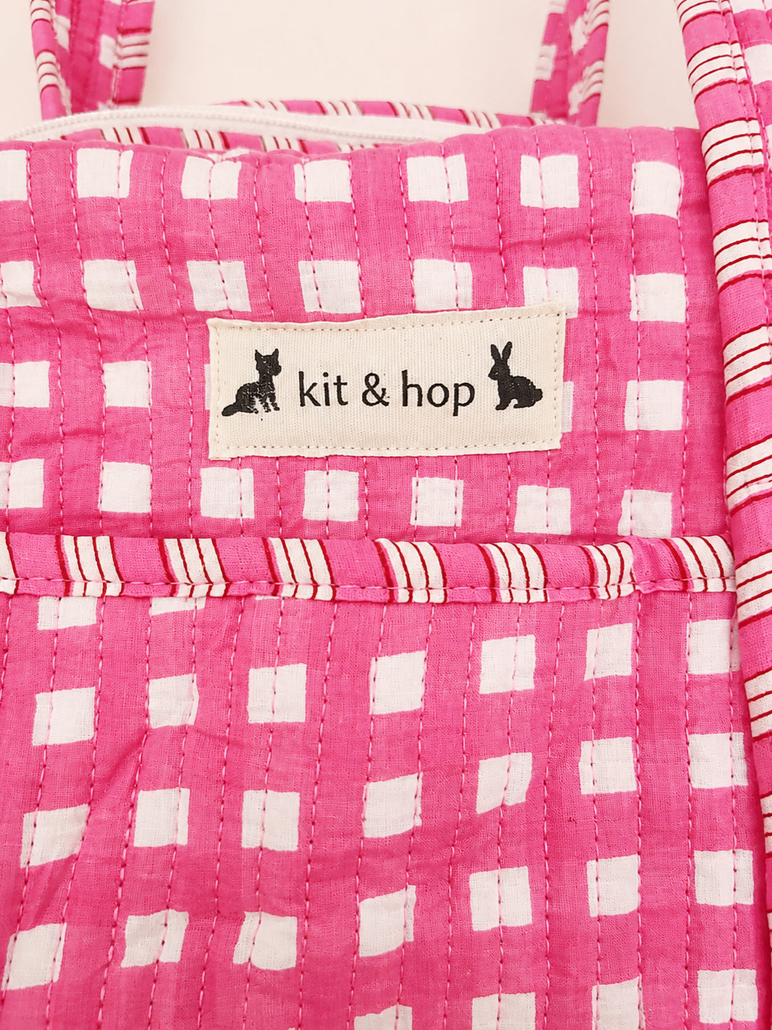 Handmade Duffle Bag - The Indria - Postcards from the Coast - Mabel