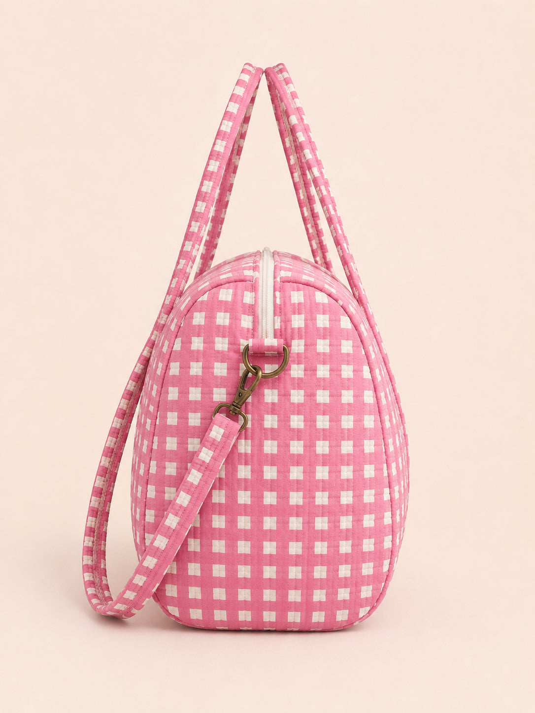Handmade Duffle Bag - The Indria - Postcards from the Coast - Mabel
