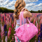 Handmade Duffle Bag - The Indria - Postcards from the Coast - Mabel