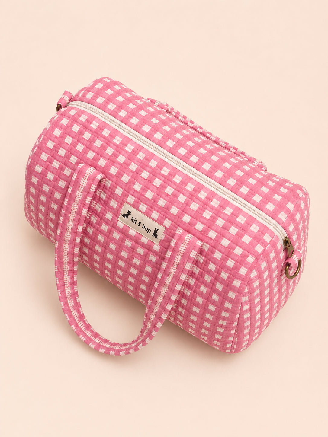 Handmade Duffle Bag - The Indria - Postcards from the Coast - Mabel