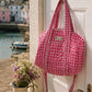 Handmade Duffle Bag - The Indria - Postcards from the Coast - Mabel