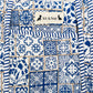 Handmade Duffle Bag - The Indria - Postcards from the Coast - Mosaic Blue