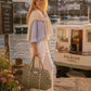 Handmade Duffle Bag - The Indria - Postcards from the Coast -Rosemary Bay
