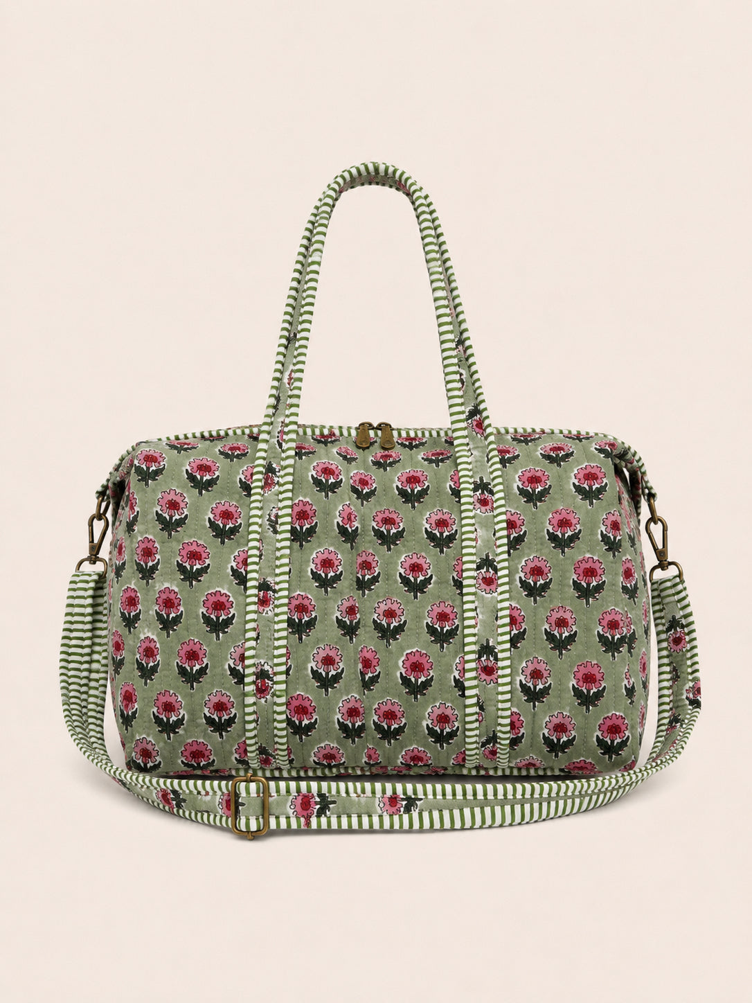 Handmade Duffle Bag - The Indria - Postcards from the Coast -Rosemary Bay