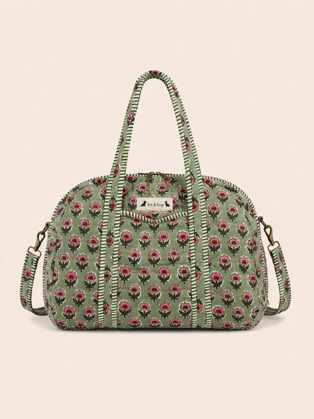 Handmade Duffle Bag - The Indria - Postcards from the Coast -Rosemary Bay