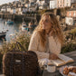 Handmade Duffle Bag - The Indria - Postcards from the Coast - Sable