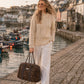 Handmade Duffle Bag - The Indria - Postcards from the Coast - Sable