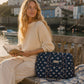 Handmade Duffle Bag - The Indria - Postcards from the Coast -Sailor Bloom