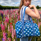 Handmade Duffle Bag - The Indria - Postcards from the Coast -Sailor Bloom