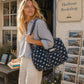 Handmade Duffle Bag - The Indria - Postcards from the Coast -Sailor Bloom