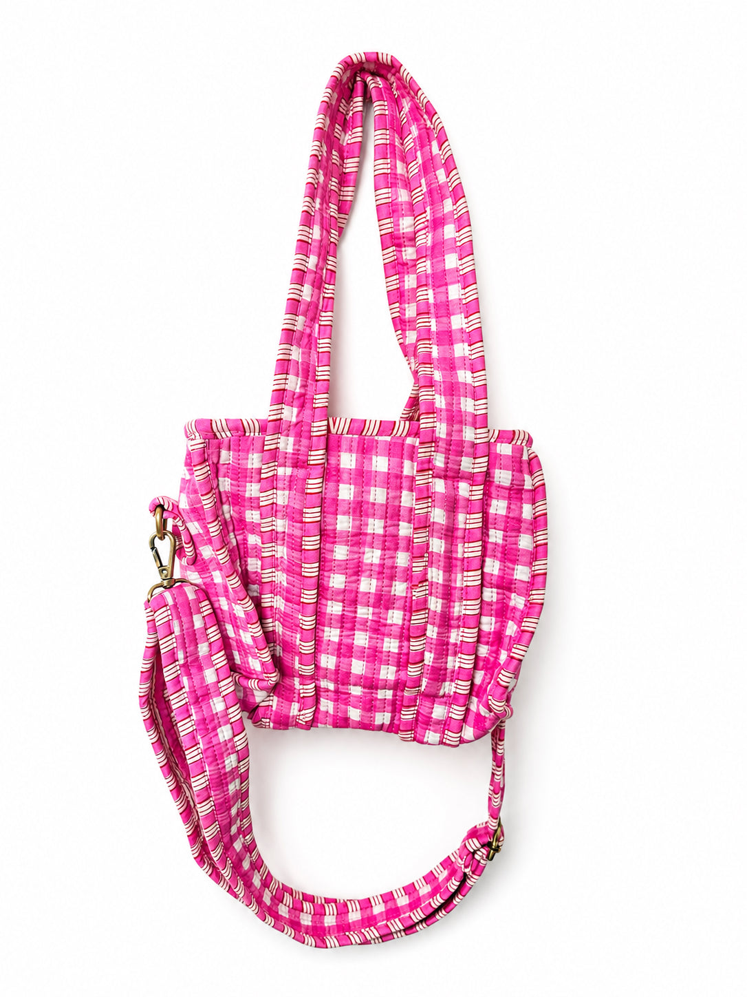 Handmade Cotton Mini Tote Bag - Lila - Mabel
