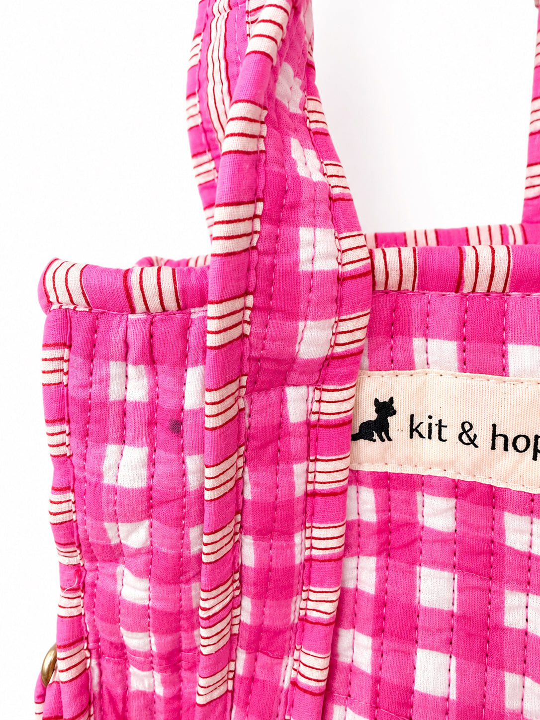 Handmade Cotton Mini Tote Bag - Lila - Mabel