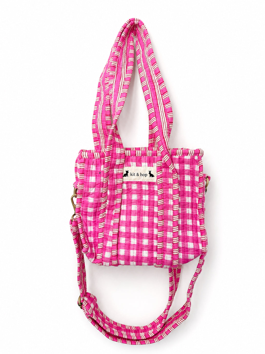 Handmade Cotton Mini Tote Bag - Lila - Mabel