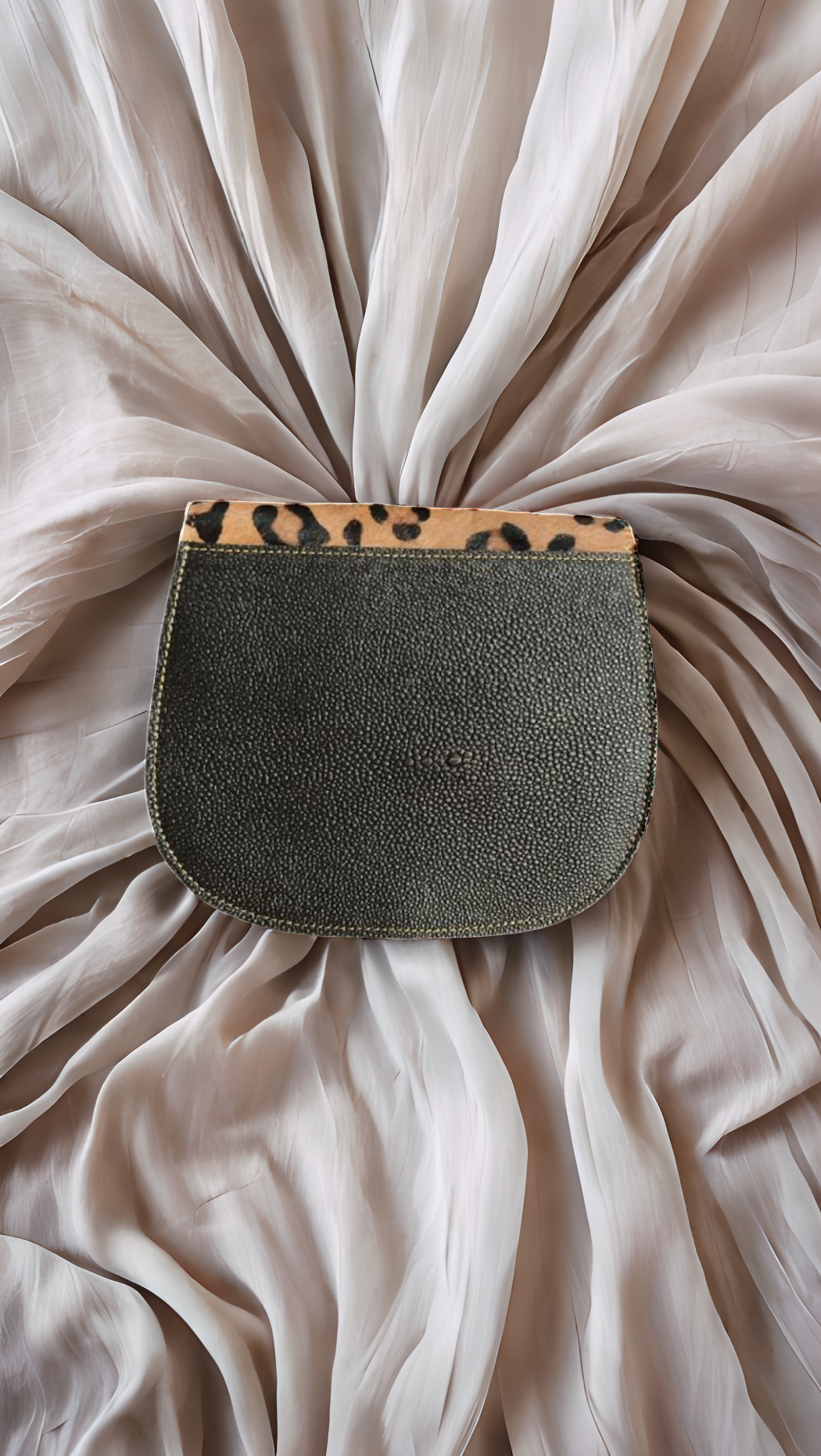 Mini handmade leather cross body bag in leopard print – Kit & Hop