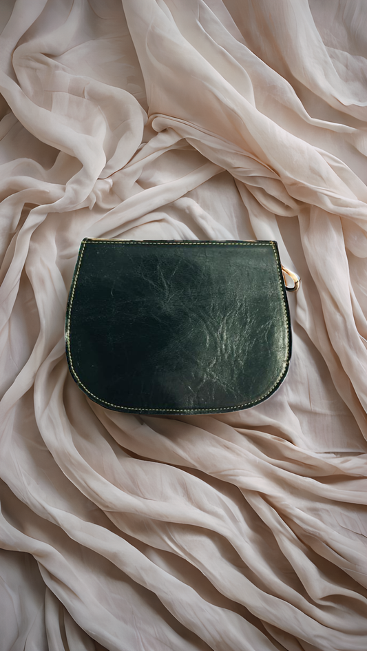 Mini handmade leather cross body bag in leopard print – Kit & Hop