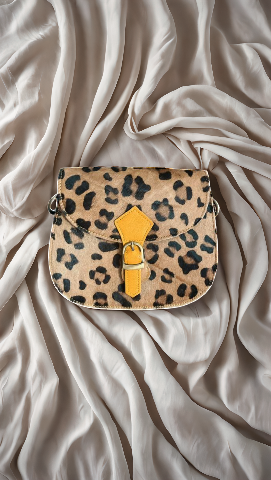 Mini handmade leather cross body bag in leopard print – Kit & Hop