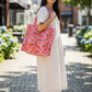 Large Tote Bag - The Willow -Red