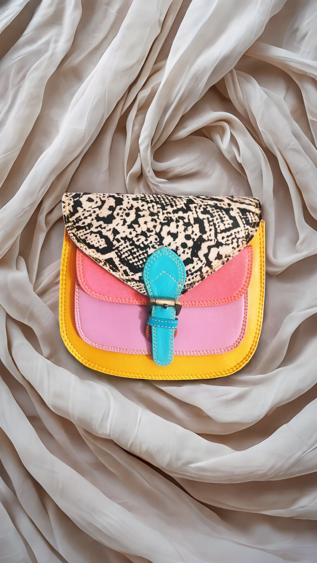 The Romy – Handmade Reclaimed Leather Cross body Bag